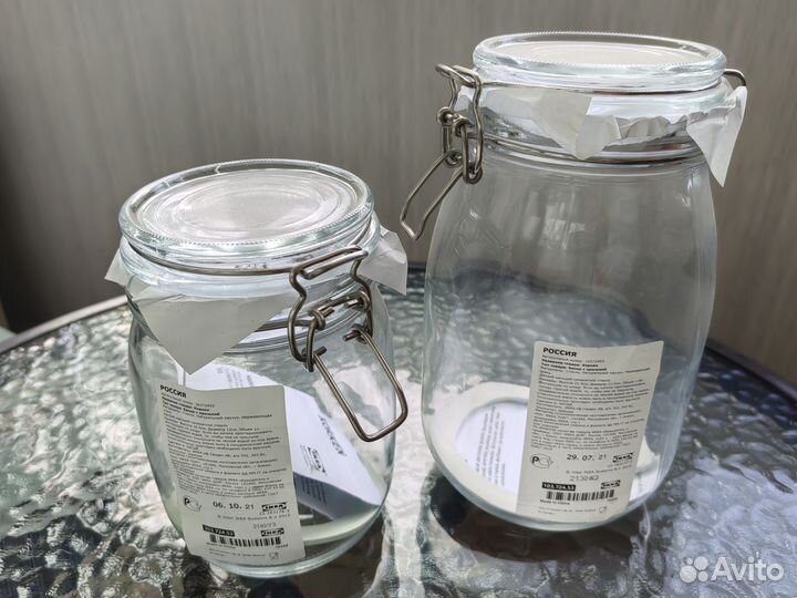 Банка емкость для хранения IKEA 2 шт (новые)