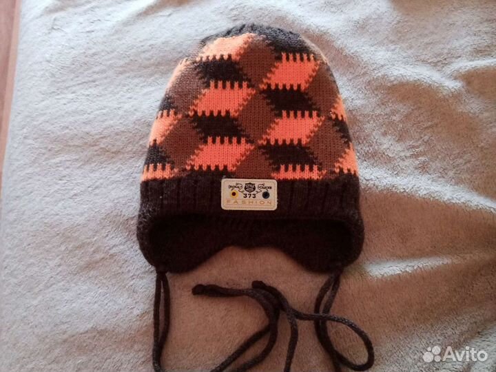 Шапка для мальчика зима 38-40