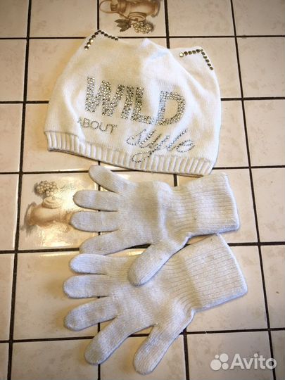 Зимняя шапка девочке 52-54