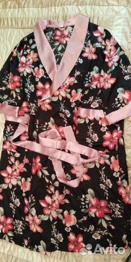 Халат шелковый женский