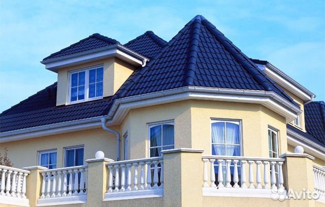 Металлочерепица синяя бавария за кв.м