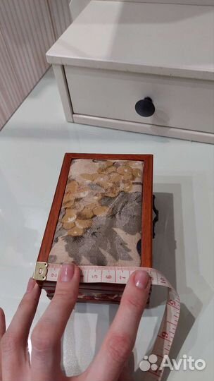 Шкатулка дерево/гобелен