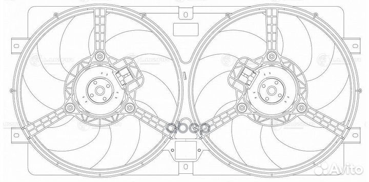 Вентилятор радиатора lada/chevrolet 2123/niva