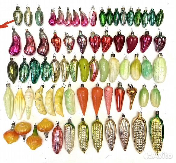 Елочные игрушки времен СССР