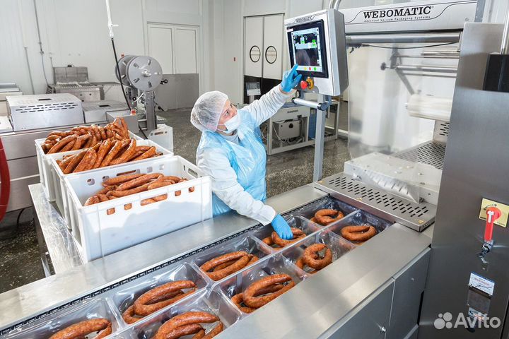 Работа с проживанием на колбасном заводе