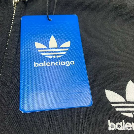 Зип Худи Balenciaga x Adidas Черная