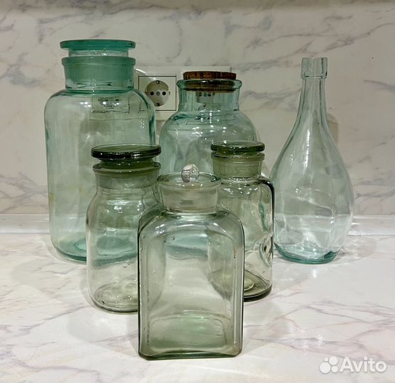 Банки, баночки, бутылка стекло разные СССР