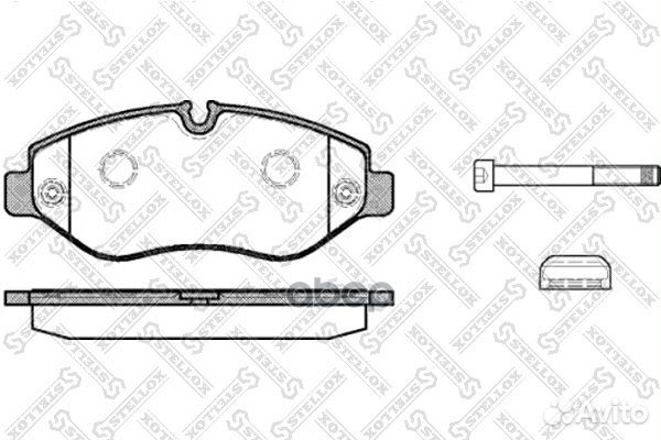 1256 000-SX колодки дисковые перед MB Sprinte