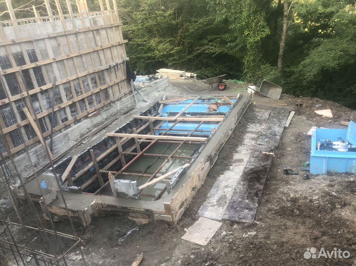 Бассейн на заказ со ступенями 3х4