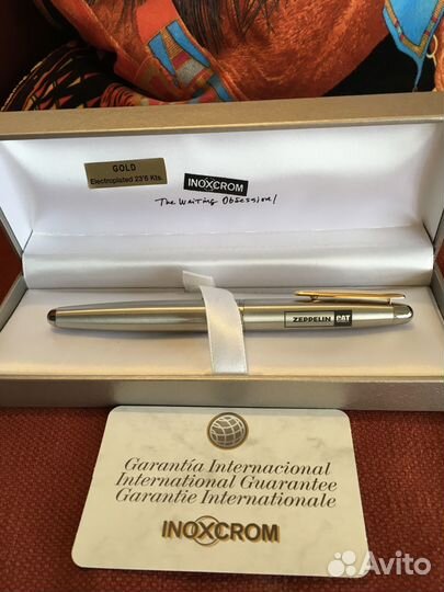 Перьевая ручка inoxcrom. Перо стального цвета