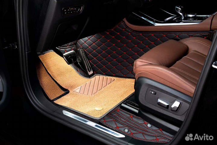 3D Коврики Geely Tugella из Экокожи