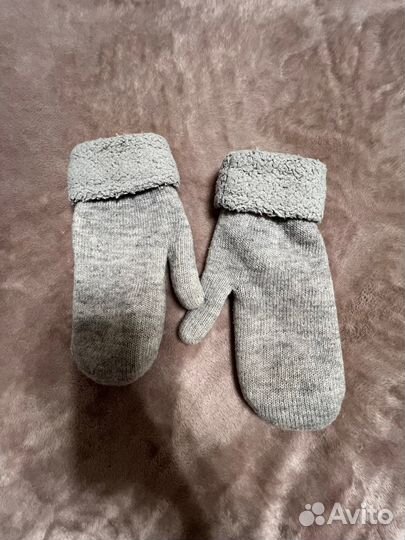 Шапка и снуд светло-серые