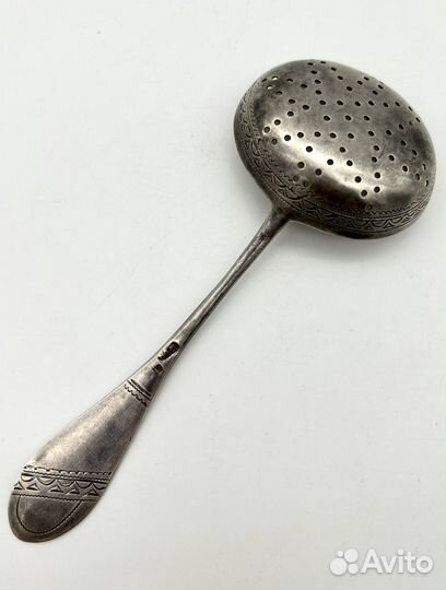 Ложка - ситечко для чая серебро 84 проба