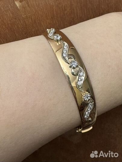 Золотой женский браслет СССР бу