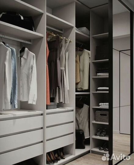 Гардеробная на заказ от производителя