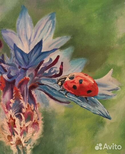 Картина маслом на холсте цветы