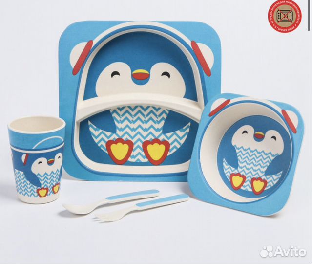 Детская посуда бамбук