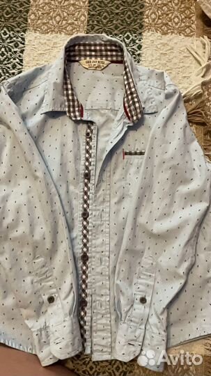 Рубашки для мальчика рост 122-128