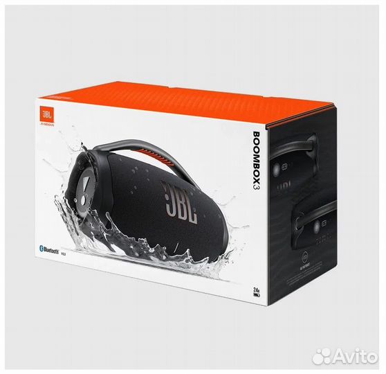 Портативная акустика JBL Boombox3, черный