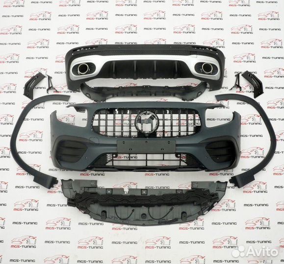 Обвес в стиле GLB35 хром Mercedes GLB-class X247