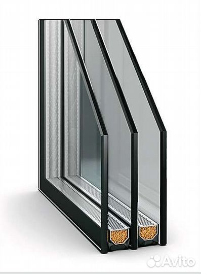 Стеклопакет 1205 на 665 4.1см толщина