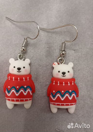 Сережки новогодние
