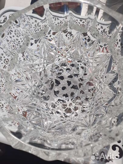 Конфетница хрустальная
