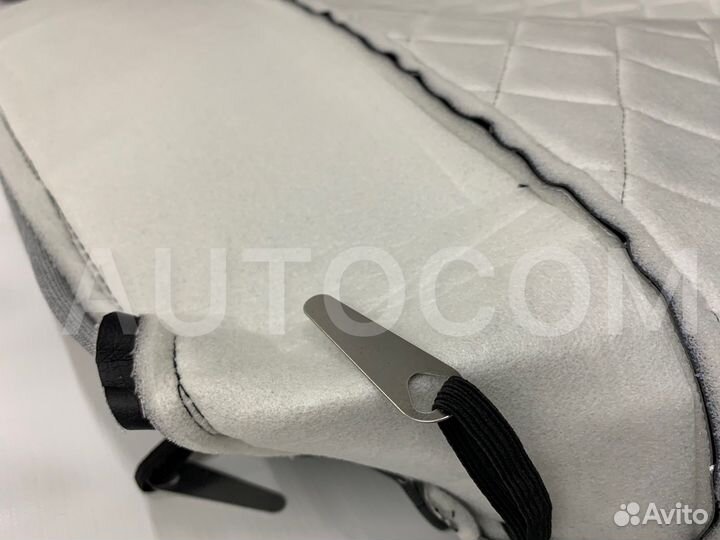 Чехлы сидений эко-кожа ваз 2110 серый ромб