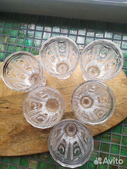 Фужеры рюмки стопки стаканы хрустальные СССР