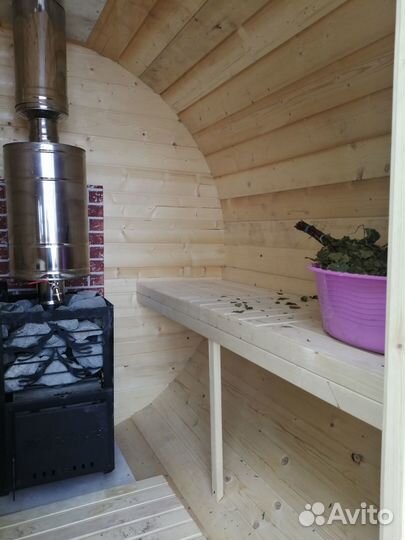 Баня бочка на колесах Аренда