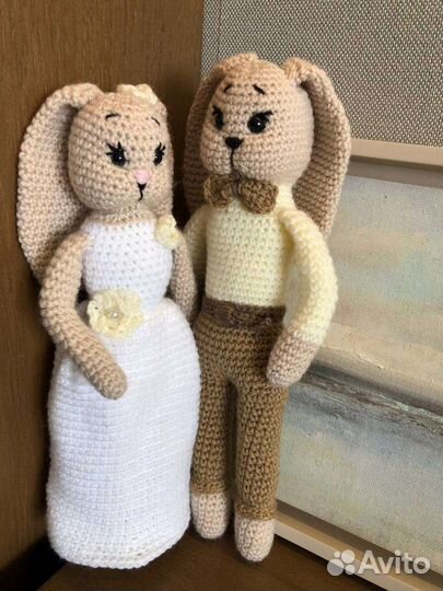 Свадебная пара. Подарочные игрушки ручной работы