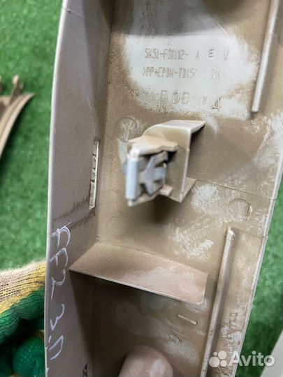 Обшивка накладка задней стойки Ford Focus 2 седан