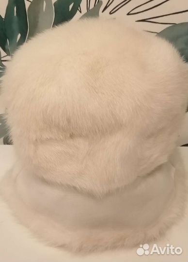 Шляпа норковая белая