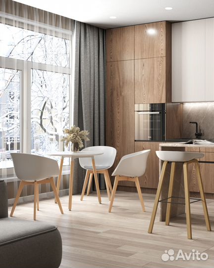 Стул барный Libra белый