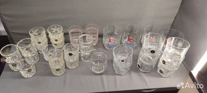 Рюмки, стаканы