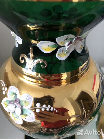 Ваза и конфетница Bohemia Чехия (оригинал)