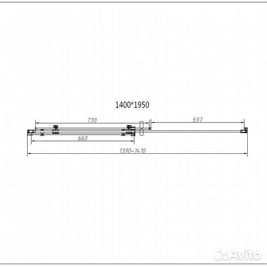 Душевой уголок Vincea Como-N 140х90 VSR-4CN9014CL