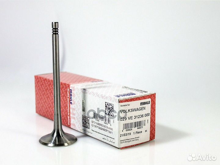 029 VE 31236 000 клапан впускной 33.9х6х104 Au