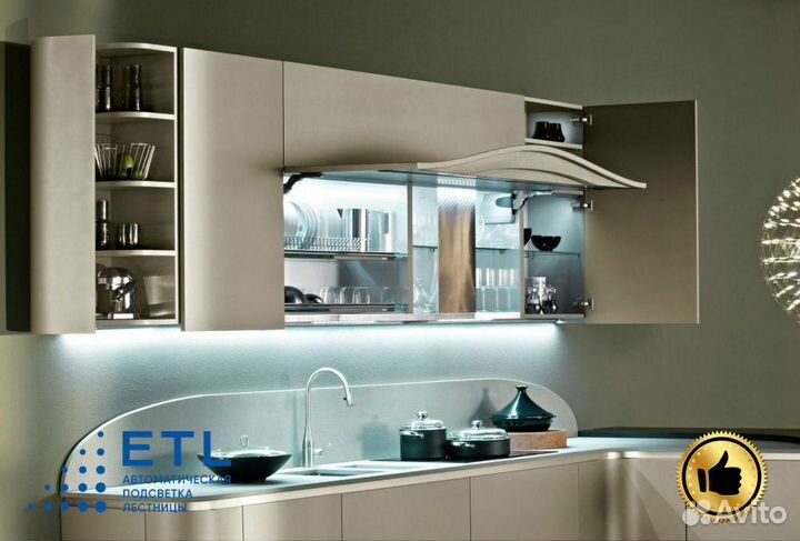 Система умной подсветки кухни и дома с датчиками д