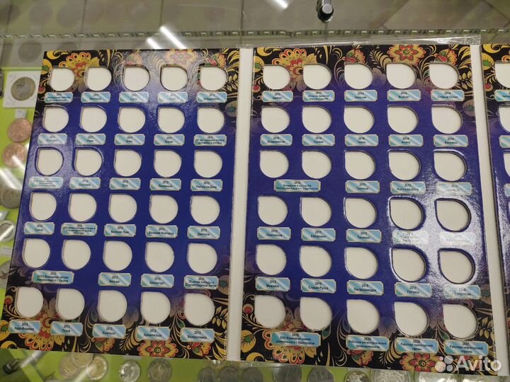 Альбом для гальванических монет 10