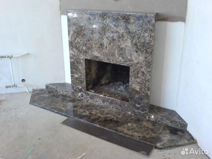 Портал для камина из мрамора, гранита, оникса