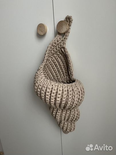 Корзина из трикотажной пряжи