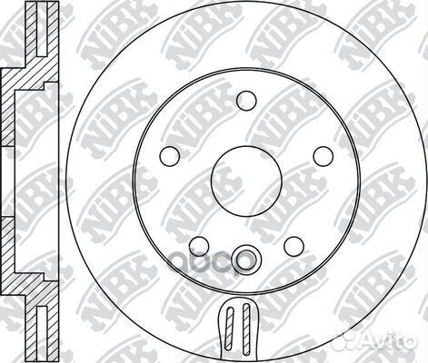 Торм.диск пер.вент. RN1727 NiBK
