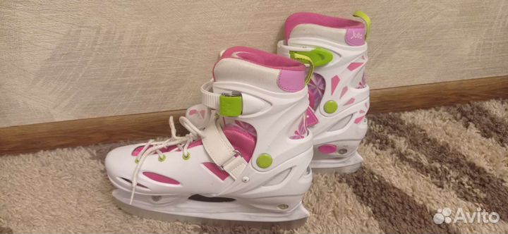 Коньки детские раздвижные 34 37