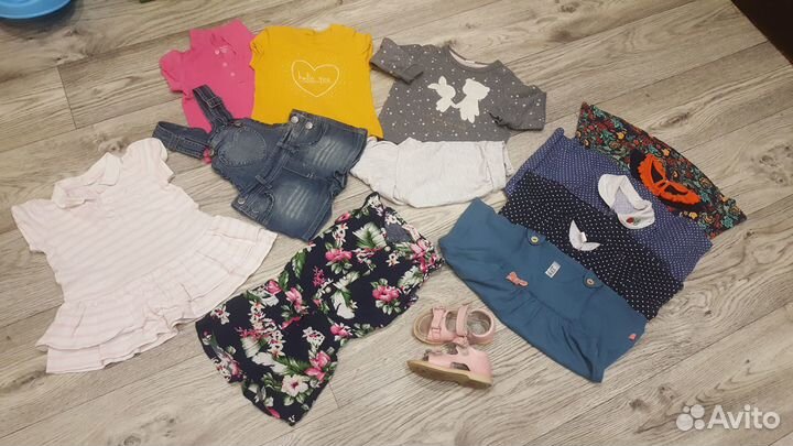 Пакет вещей на девочку 80-86р