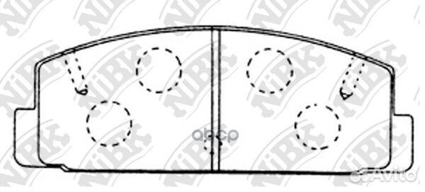 Колодки тормозные дисковые зад PN5203 NiBK