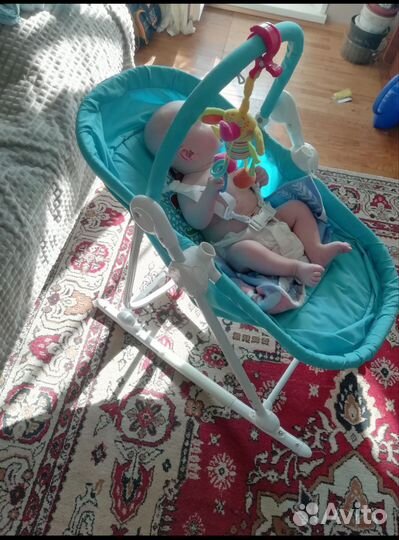 Кресло шезлонг люлька для детей