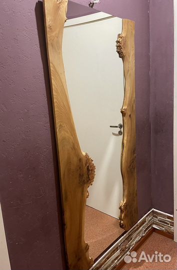 Зеркало натуральное дерево