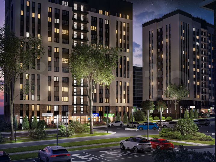 1-к. квартира, 39,8 м², 4/17 эт.