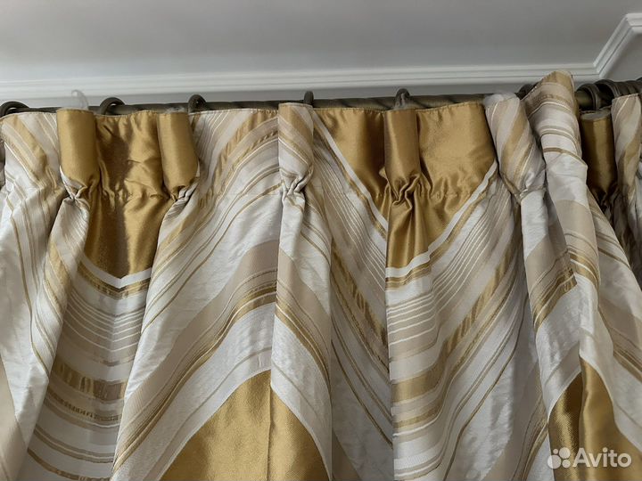 Комплект шторы и тюль Б/у